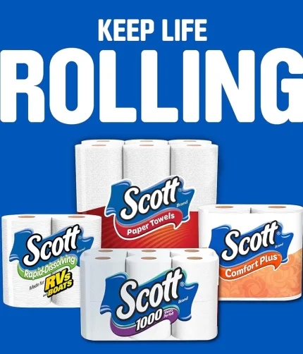 Scott Paper Towels, Choose-A-Sheet - 30 Mega Rolls (2 Packs of 15) = 56 Regular Rolls (102 Sheets Per Roll)